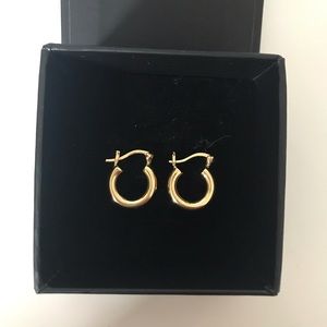 Small gold Vermeil hoops